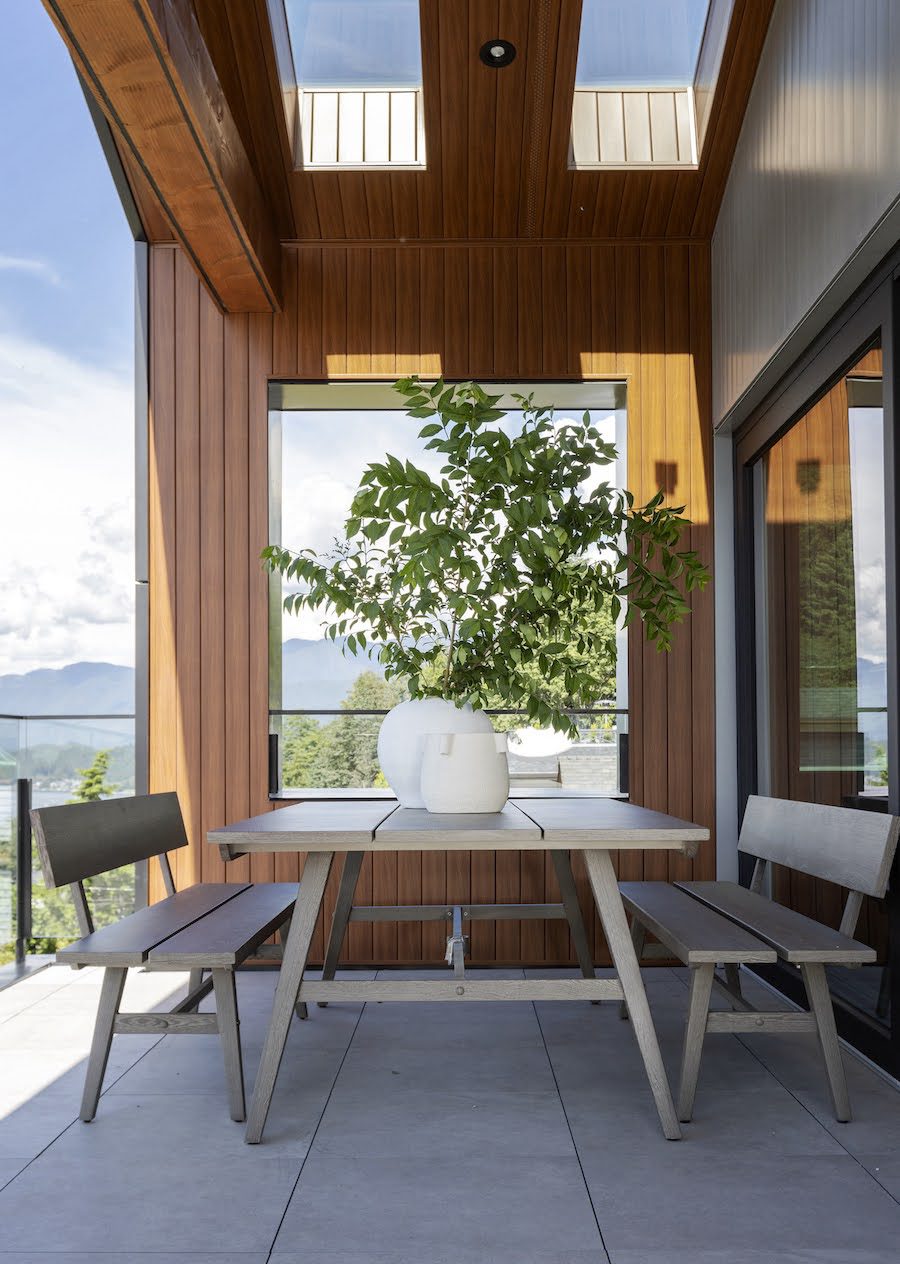Braeside Modern Home Patio With Table