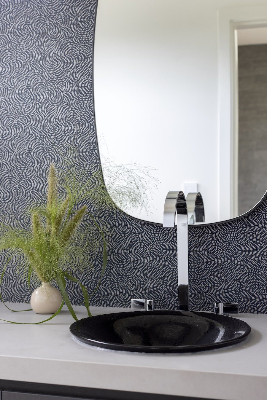 Braeside Modern Home Powder Room