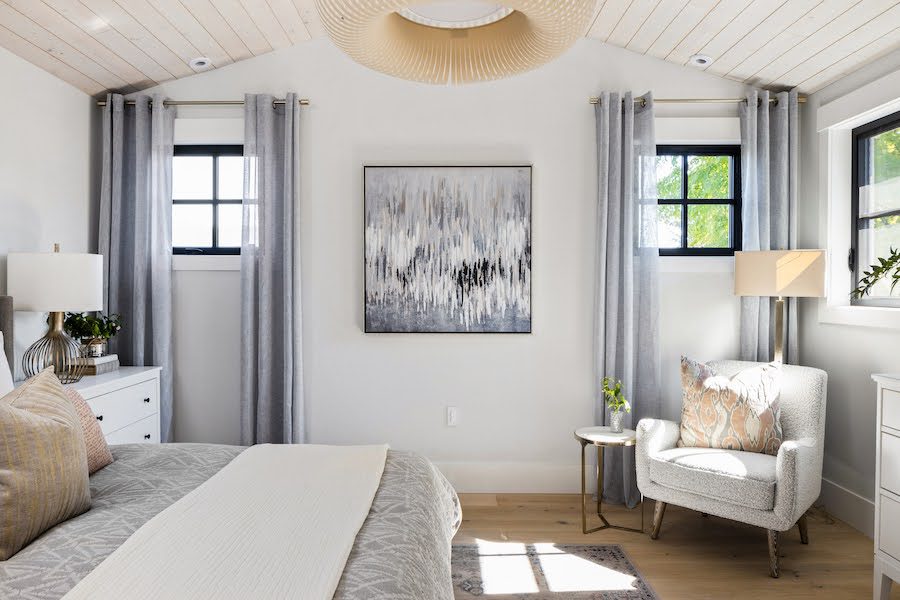 Huntingdon Modern Farmhouse Master Bedroom Side