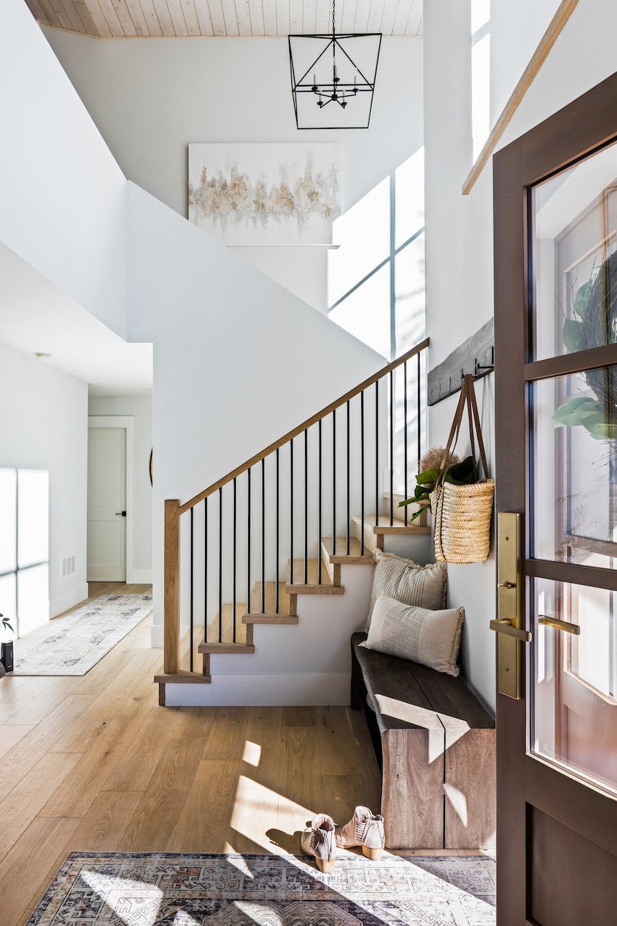 Huntingdon modern farmhouse entrance