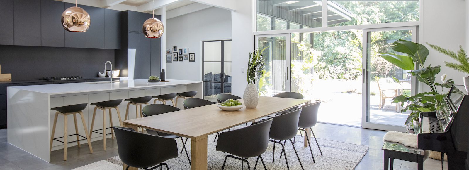 Edgemont Midcentury Modern Dining Kitchen