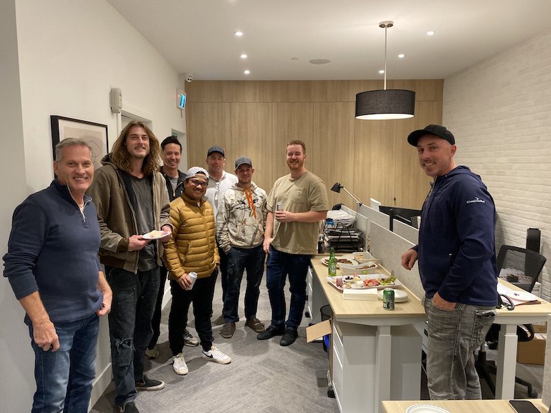 Employee lunch at Hasler Homes
