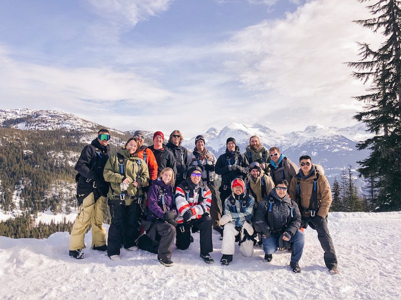 Hasler Homes took there employees up to Whistler to snowmobile