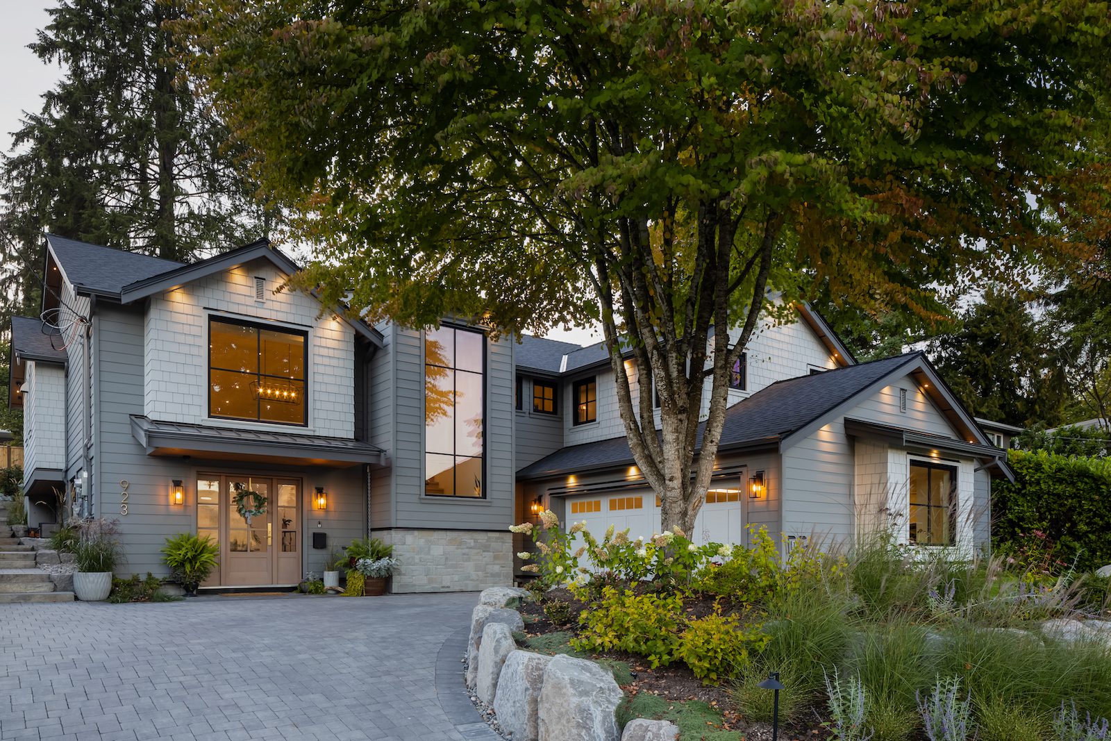 Exterior fall home renovations, including high-performance windows and doors (Katsura project)