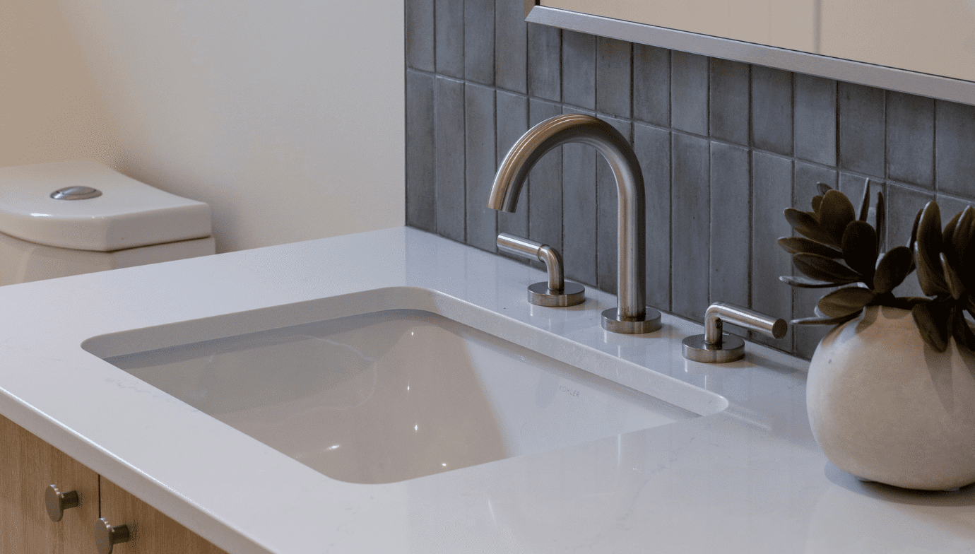 Brightwater bathroom counter