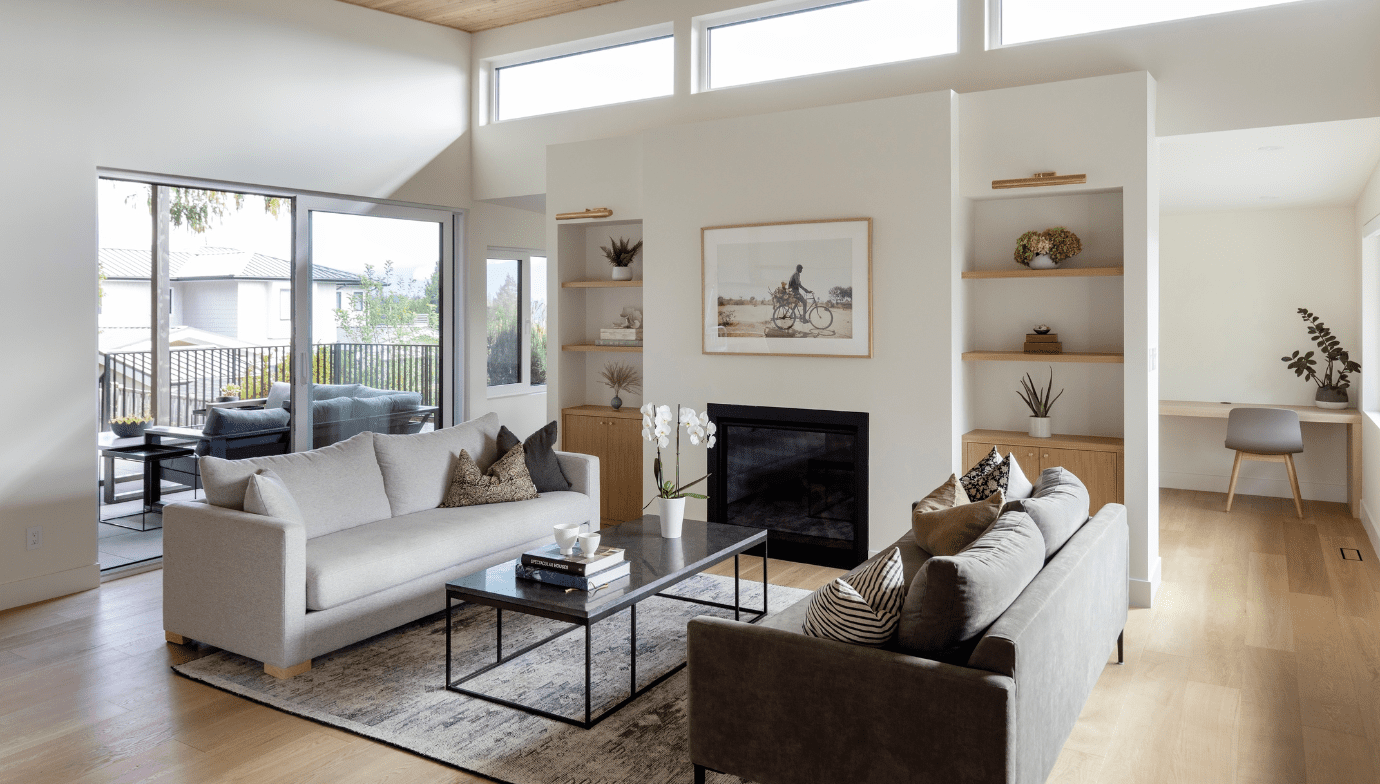 Brightwater living room renovation