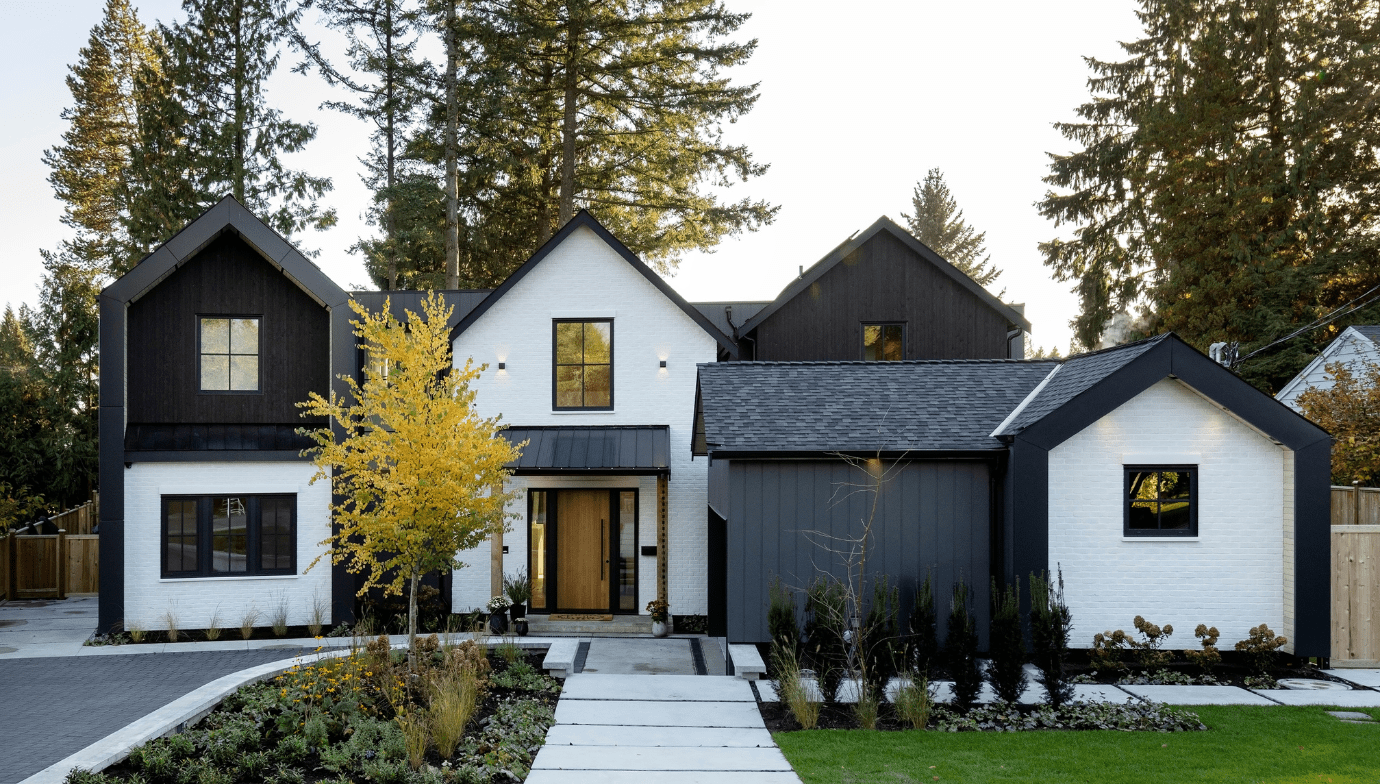 Haven custom home front exterior