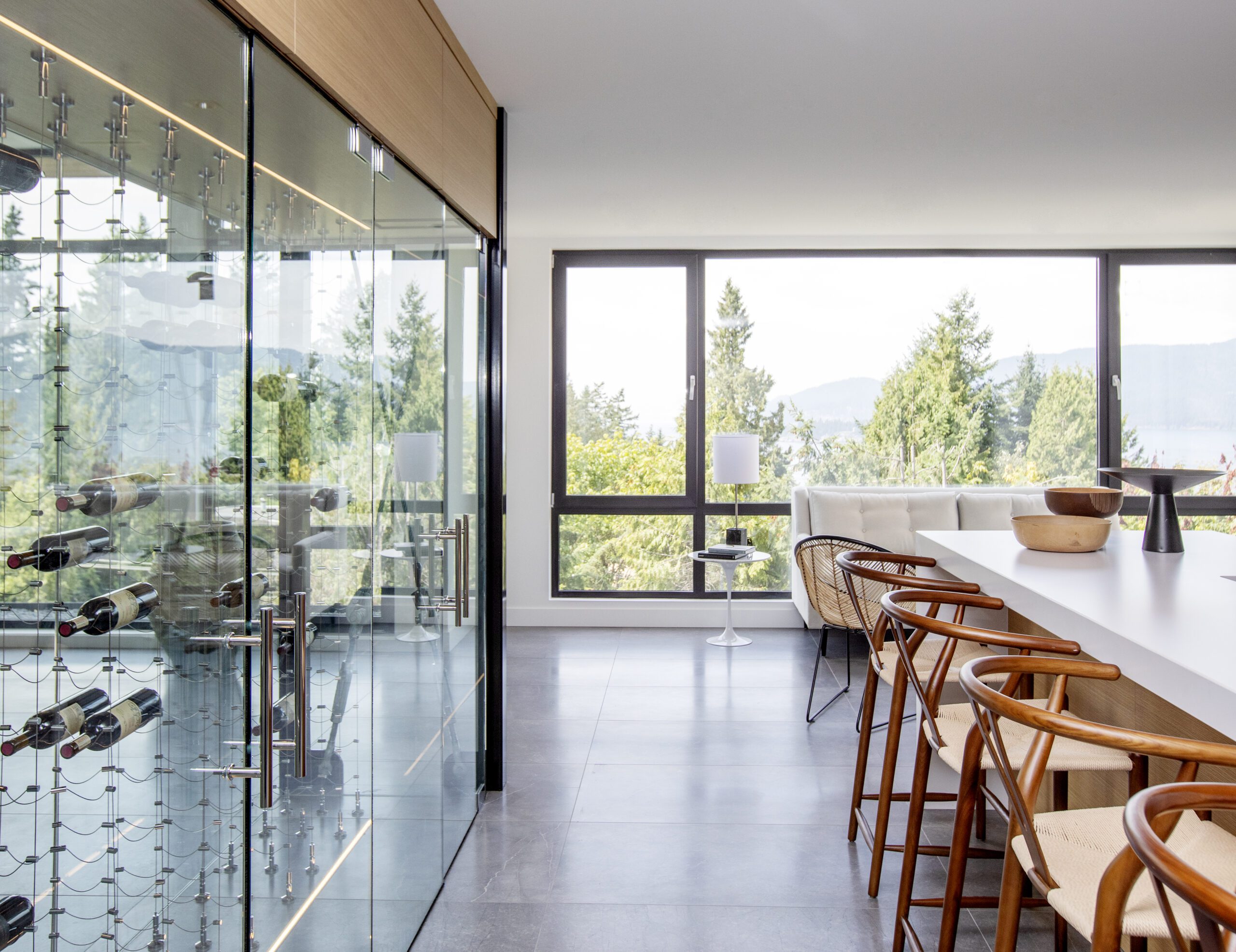 Wine storage in the kitchen at Duchess project
