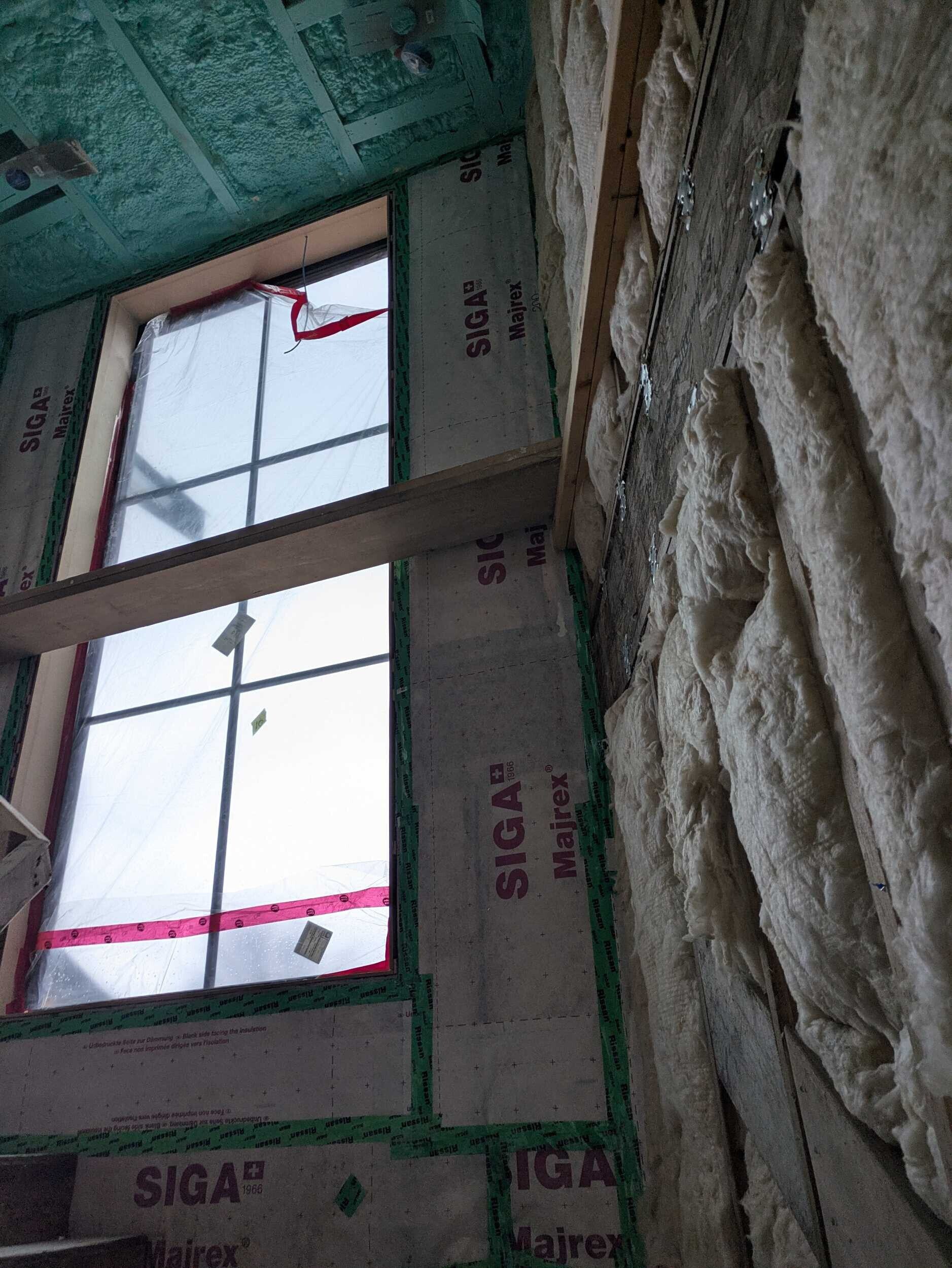 Close-up look at the advanced building envelope at Hasler’s Haven Net Zero Energy+ custom home