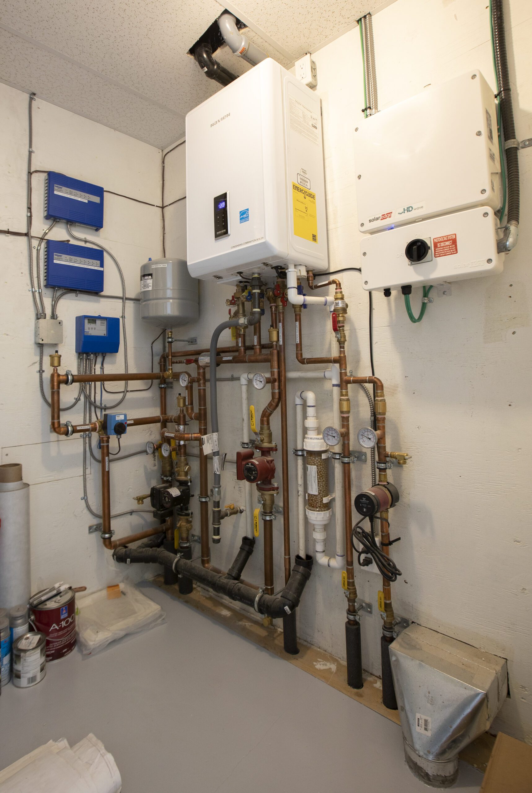 Hot water on demand system at Linda Vista Certified Built Green Home