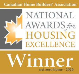 Canadian Home Builders' Association National Awards for Housing Excellence 2026 Net Zero Home Winner logo